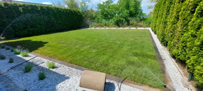 rozkładanie Trawnika z rolki, Śląsk